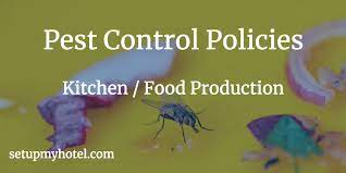 The pest control industry's continued. Sop Kitchen F B Production Pest Control Policies