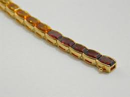 Maybe you would like to learn more about one of these? 14k Yellow Gold Channel Set Rainbow Cushion Cut Garnet Peridot Bracelet Ja0487 Broadway Jewelry Rare Coins