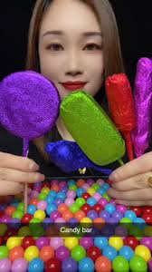 Many candy bar eating in stylish way asmr #asmrsatisfying #asmrsounds