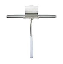 The extendable squeegee is perfect for eliminating water spots and soap film from glass, mirror, tile, and marble surfaces. A Linea Shower Squeegee Builders Discount Warehouse