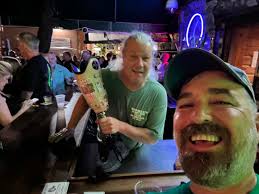 When in the magical Key West, swing by my favorite bar @hogsbreathkeywest  and say hi to my pal Mark! He's a bartender at Hog's Breath and he uses his  prosthetic leg to