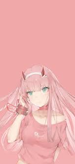 Hd wallpaper,my favorite zero two picture with some aesthetic editing. Zero Two Aesthetic Wallpapers Wallpaper Cave