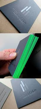 Sleek Neon Green Edge Painted Black Letterpress Business Card Neon Business Cards Luxury Business Cards Black Business Card