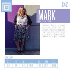 Lularoe Mark Shirt Sizing Chart Spring 2018 In 2019 Henley