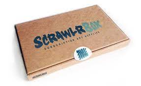 Scrawlrbox The Subscription Art Supplies Box Includes Art Challenge Every Month Found Through Shoo Rayner Art Supply Box Art Supplies Gift Art Subscription