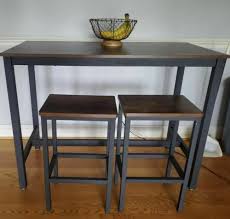 Tall bar table und mehr. Buy Industrial Bar Table And Stools Vintage Tall Breakfast Pub Rustic Dining Kitchen Online In Japan 363208711335