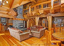 Log Cabin Style Living Room Loft Designs Bc Canada Log Home Living Living Room Loft Cabin Style
