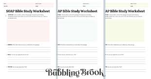 Pdf free printable bible study worksheets. How To Use The Soap Method To Study The Bible
