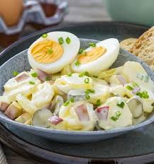 Norddeutscher Kartoffelsalat Rezept Kartoffelsalat Lebensmittel Essen Salat