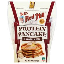 Put 1 cup pancake mix, 1 egg, 3/4 cup milk, a dash of cinnamon, a little amount of honey, 1/2 tablespoon. Bob S Red Mill Protein Pancake Waffle Mix Shop Pancake Mixes At H E B