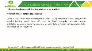 Sosial media merupakan suatu wadah atau tempat untuk membatu orang satu dengan yang lainya saling berkominukasi dan saling bertukar pikiran. Pertemuan 2 Etika Bermedia Sosial Pertemuan 2 Etika Bermedia Sosial Ppt Download
