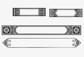 chinese border material pattern fashion pattern chinese style
