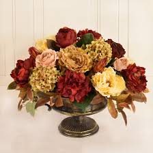 Check spelling or type a new query. Floral Home Decor Large Burgundy And Gold Silk Flower Floral Arrangement Reviews Wayfair