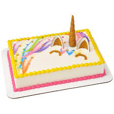 Walmart's reasonable cake prices isn't the only reason people order cakes from walmart. Unicorn Creations Decoset With 1 4 Sheet Edible Cake Topper Image Background Walmart Com Walmart Com