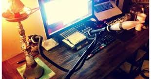 Desk Hookah Hookah Microphone Stands Breath In Breath Out