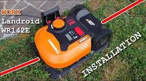 Worx Landroid Wr142e Charging Base And Perimeter Wire Installation Youtube
