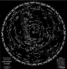 1932 star chart of the southern stars rand mcnally star