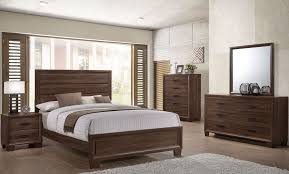 Brandon 205321 Warm Brown Transitional Bedroom Set Coaster Bedroom Sets Queen King Sleigh Bed Wood Bedroom Sets