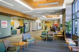 Colorful Daylit Waiting Area At Banner Health Clinic In Maricopa Arizona Medical Office Interior Waiting Room Design Medical Office Decor