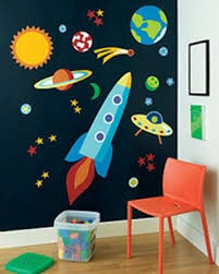 Space Theme Space Themed Room Kids Wall Murals Space Themed Bedroom