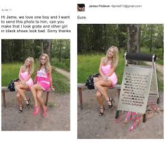 If you wonder how to make photomontages with your photos, it is very easy: Photoshop Troll Who Takes Photo Requests Too Literally Bored Panda