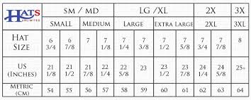 To determine your hat size, measure the circumference around your head, keeping the tape level and firm, across the temples and above if you do find the size is not right, please give us a call before exchanging or returning. Hat Sizing Chart How To Find Your Hat Size Hats Unlimited