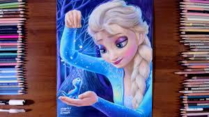 Color pencil drawings are a fantastic medium to work on. Drawing Elsa And Bruni From Movie Frozen2 Marki Draws Colored Pencil Youtube