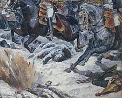Image of Battle of Eylau French cavalry charge