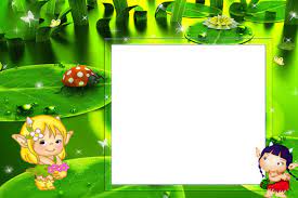 Green Kids Transparent Photo Frame Happy Birthday Frame Frame Cute Frames