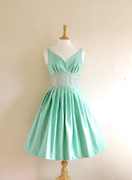 Size Uk 8 Us 4 6 Mint Green Cotton Satin Prom Dress Made By Dig For Victory Beautiful Dresses Satin Prom Dress Vintage Dresses