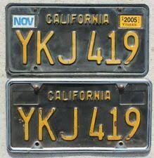 Black And Yellow California License Plate California Black Yellow License Plate Set 1963 Ca Vintage Original In 2020 Plate Sets Plates Vintage