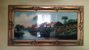This 1915 example depicts a bucolic landscape. Reverse Painting On Glass 1800s Collectors Weekly