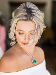 Necklace with v neck wedding dress shop