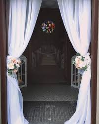 Entrance Drape Church Door Decor Wedding Doors Wedding Decorations Wedding Draping
