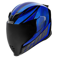 Icon Airflite Qb1 Blue Kask Icon Icon Motosiklet Kask Modelleri