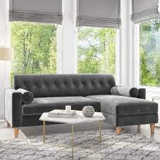 Bolster pillows are those long, cylindrical pillows that make a fantastic addition on any bed, both aesthetically and functionally. Right Hand Facing Grey Velvet Corner Sofa With Bolster Cushions Seats 3 Idris Furniture123