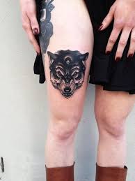 Black And Grey Wolf Tattoo Pari Corbitt Wolf Tattoo Black And Grey Tattoo Designs Ink Tattoo Simple Wolf Tattoo