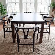 Wishbone Chair Black Natural Woven Cord Black Wishbone Chair Beautiful Dining Rooms Dining Room Design
