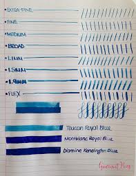 Diamine kensington blue is one of the many tones of blue but a calm, soft one yet shows itself on on a copy paper, diamine kensington blue appears with a bit feathering and without any shading. Gourmet Pens December 2019