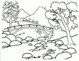 1.5 gambar mewarnai ikan 1.6 sketsa gambar kartun dan anime Sketsa Gambar Sungai