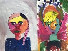 Fourth Grade Fauvism Self Portraits