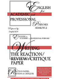 A critique paper is a type of text evaluating one or more pieces of work. Eapp Writing A Reaction Review Critique Paper Ecocriticism Feminism