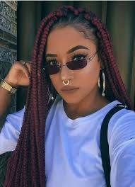 Black Blonde And Burgundy Box Braids Pinterest Sweetness Trancas De Cabelo Afro Cabelo Com Tranca Cabelo Com Trancas Africanas