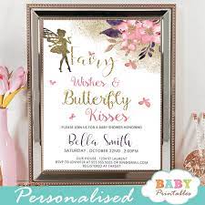 Baby shower decorations & decorating ideas to celebrate the new arrival. Fairy Baby Shower Invitations Pink Blossoms D385 Baby Printables
