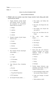 Soal pilihan ganda tentang memahami isu aktual melalui ceramah. Soal Ulangan Harian