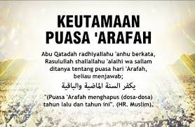 Simak ulasan tentang √ puasa arafah, √ niat puasa arafah, √ tata cara puasa arafah dan √ keutamaan menjalankan puasa arafah berikut. Niat Puasa Sunat Arafah 2019 Rubiah Kadir