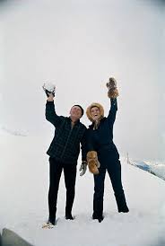 French Singer And Comedian Bourvil With French Singer Sheila In En 2020 Bourvil Sheila Photos