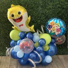 Baby Shark Balloon Bouquet Balloon Decorations Shark Balloon Balloon Bouquet