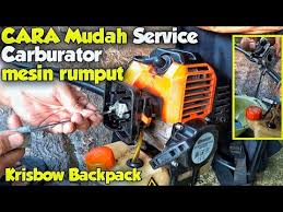 Jual mesin potong rumput gendong brush cutter bc 431bp multipro. Tutorial Service Karburator Mesin Potong Rumput Krisbow Backpack Brush Cutter Wito Sarlaw Youtube