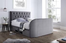 Lyon Storage Media King Size Tv Bed Frame Tv Bed Store In 2020 Tv Bed Frame Tv Beds Bed Frame